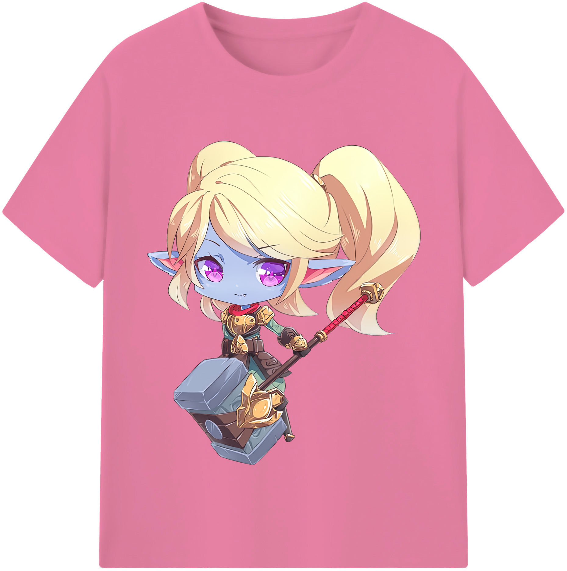 リーグ・オブ・レジェンド League of Legends LOL 綿100％半袖Tシャツ（フロントプリント）